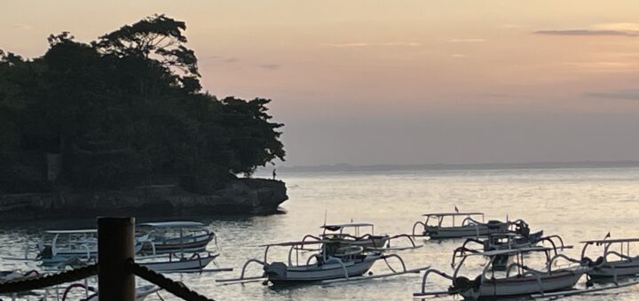 Nightime View from Mushroom Beach Nusa Lembongan